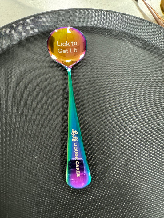 Lick to Get Lit Lulu Liquor Cake Spoon