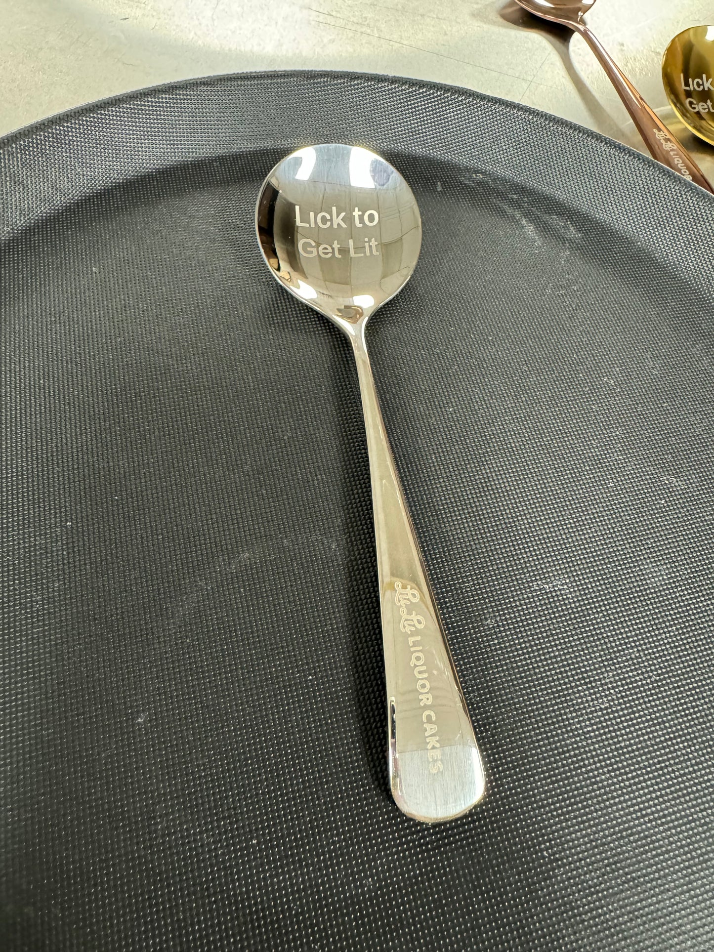 Lick to Get Lit Lulu Liquor Cake Spoon
