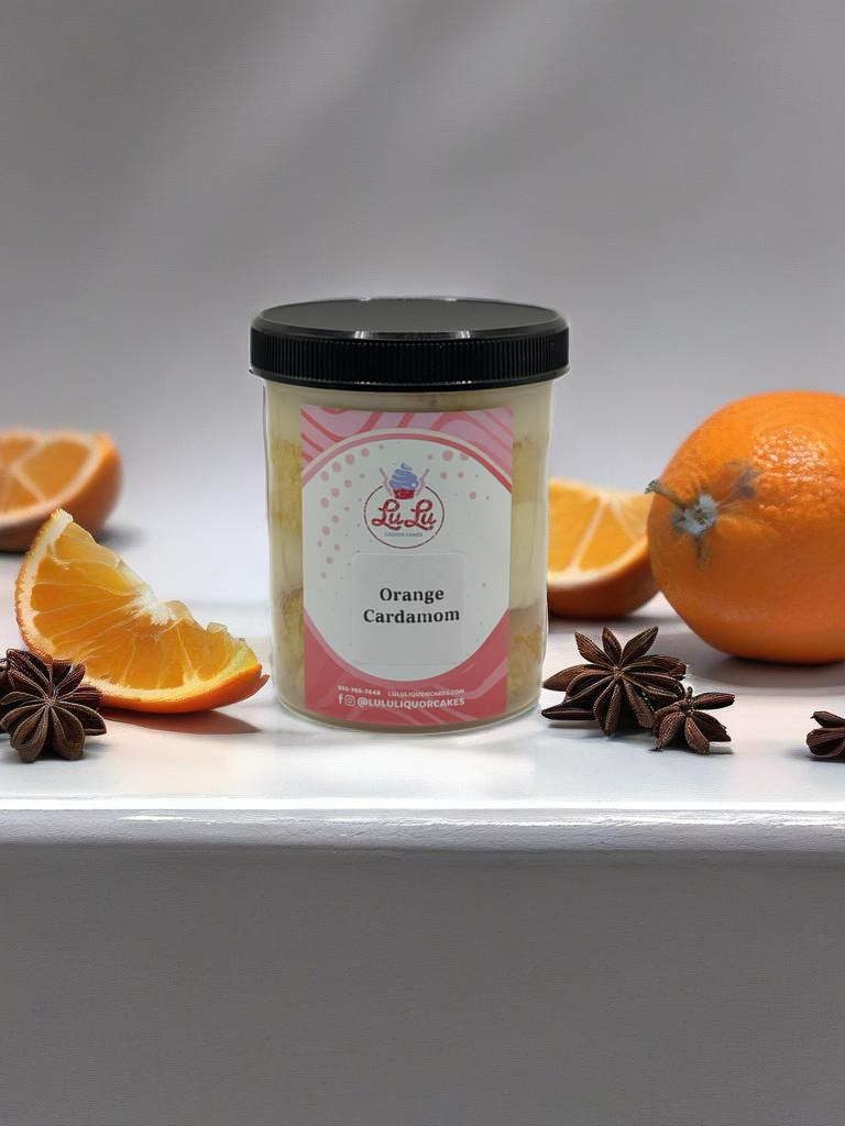 Orange Cardamom Liquor Cake Jar- PREORDER