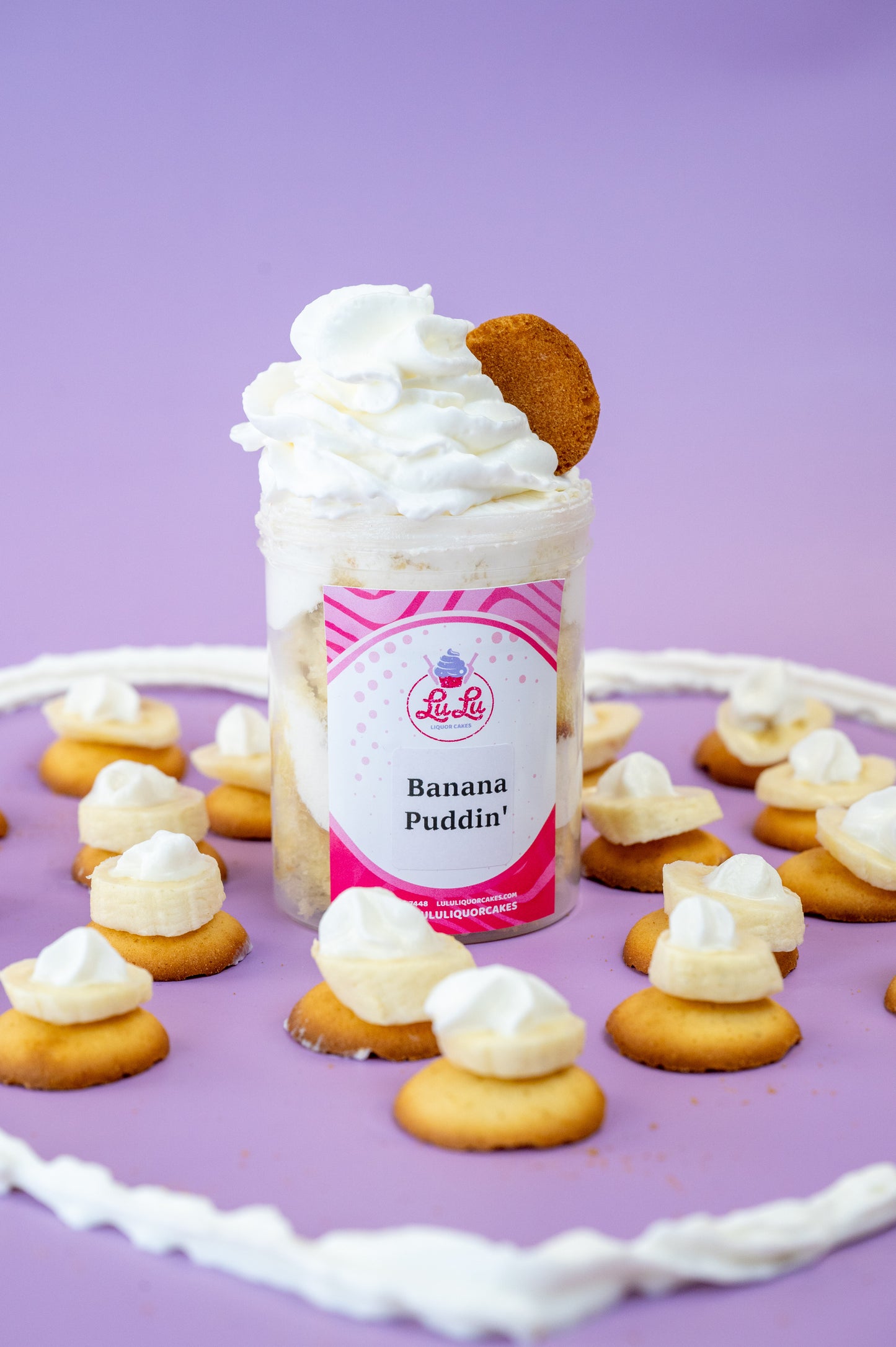Banana Pudding Liquor Cake Jar