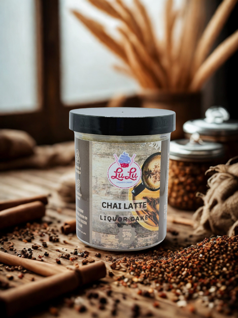 Chai Tea Latte Liquor Cake Jar