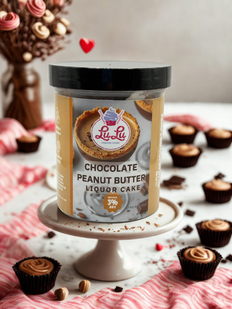 Chocolate Peanut Butter Liquor Cake Jar