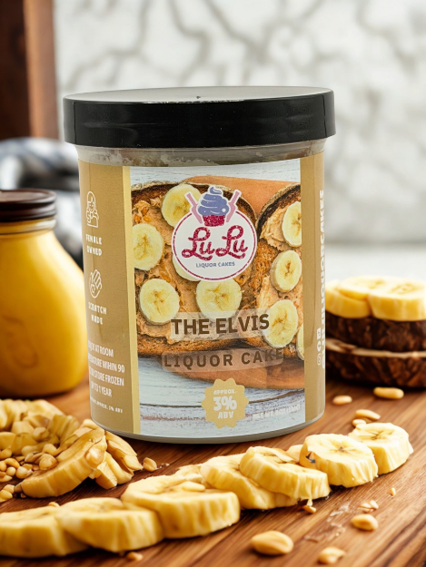 The Elvis Liquor Cake Jar