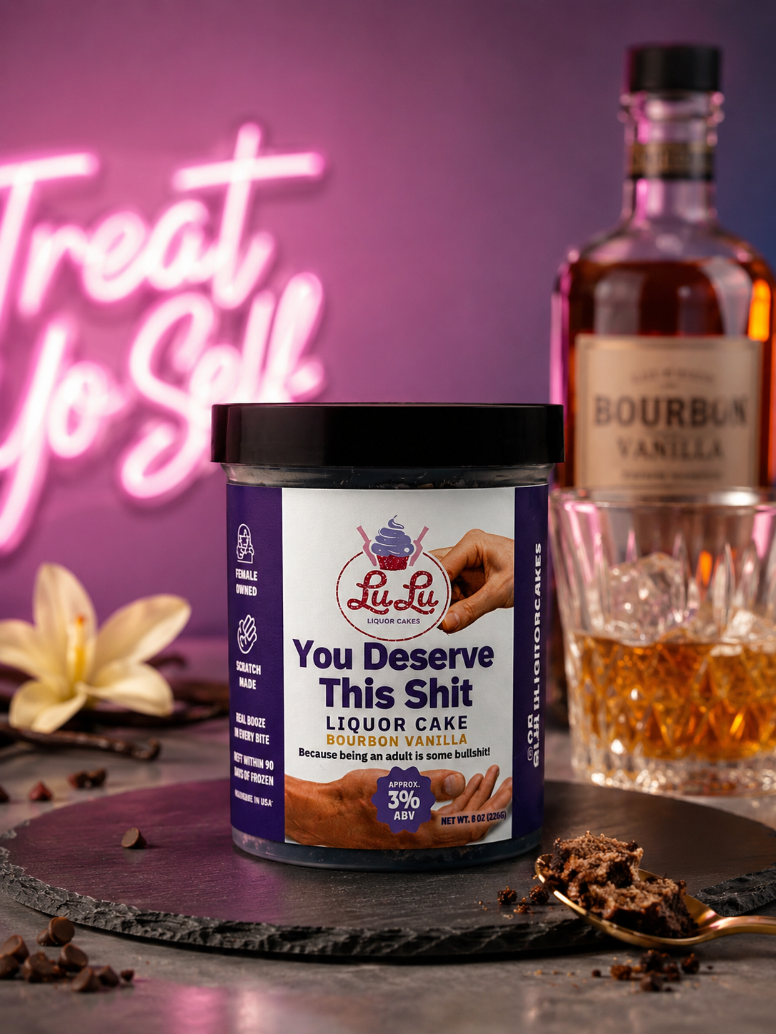 You Deserve This Shit Liquor Cake Jar