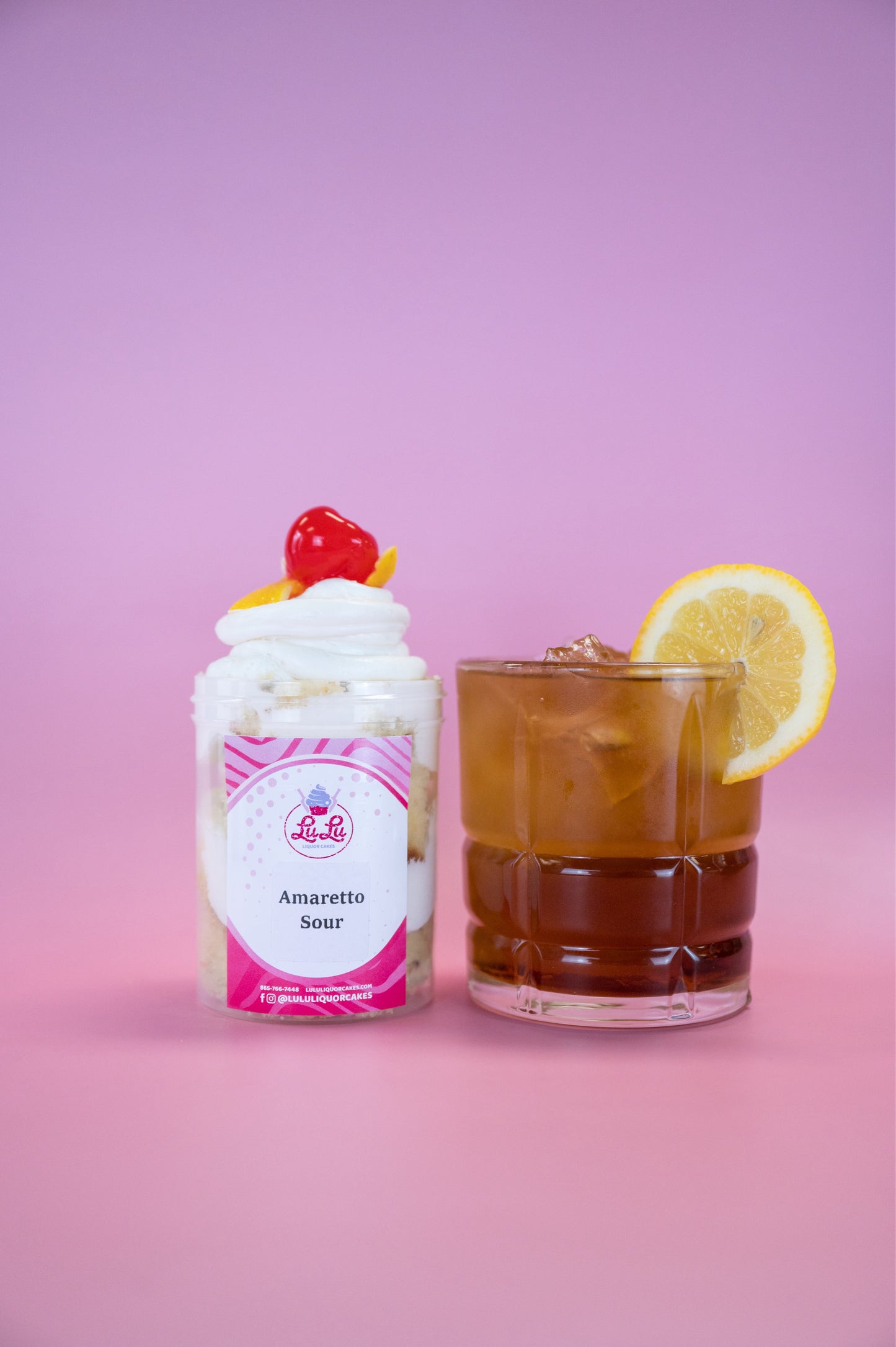 Amaretto Sour Liquor Cake Jar