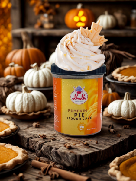 Pumpkin Pie Liquor Cake Jar