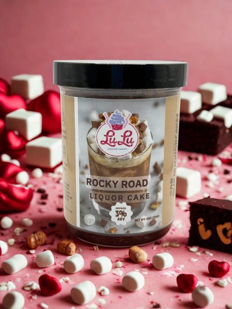Rocky Road Liquor Cake Jar