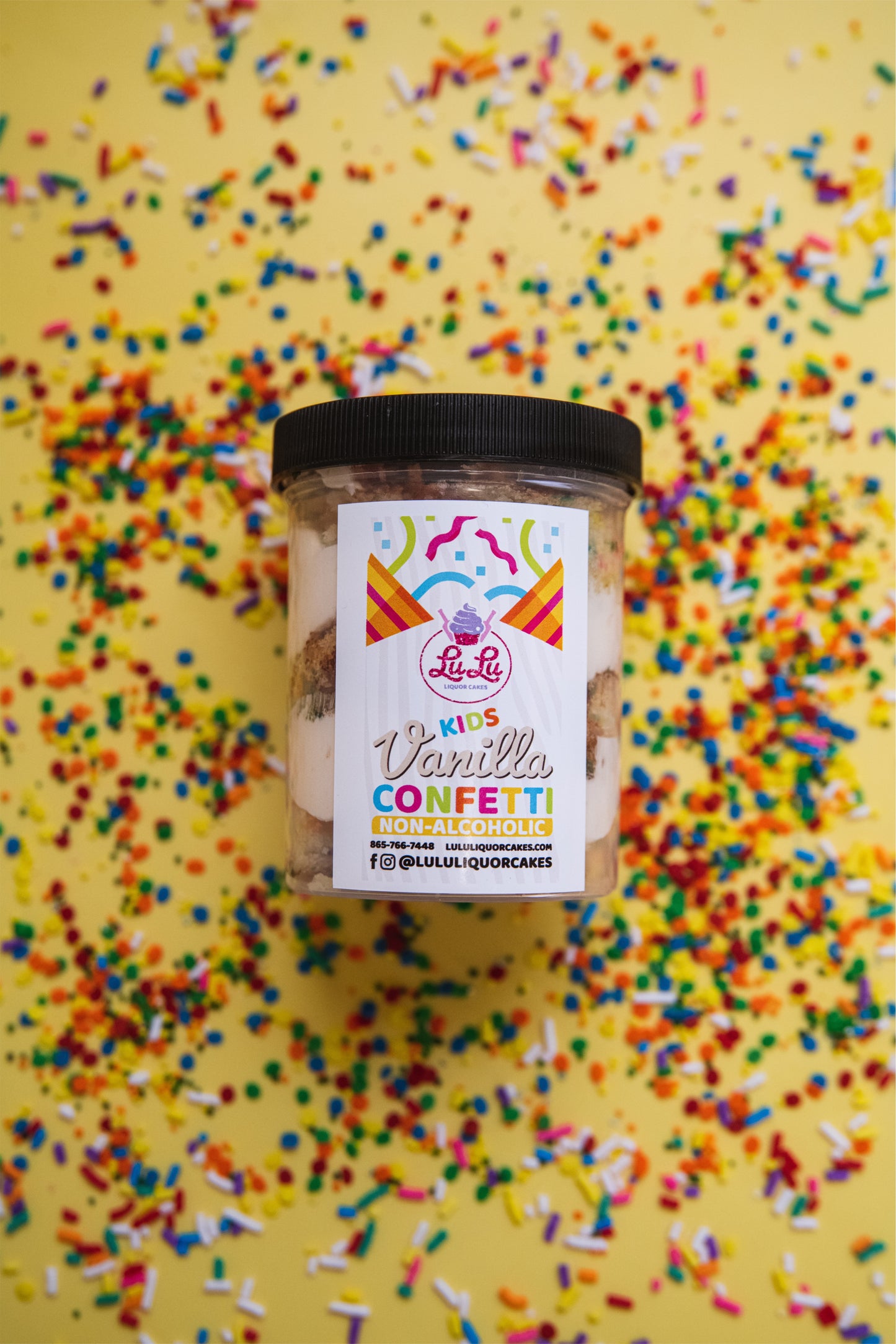 Kid Vanilla Confetti Cake Jar