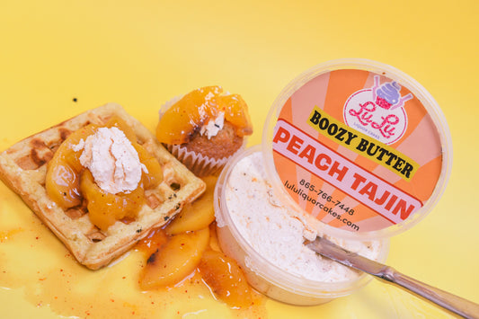 Boozy Butter Peach Tajin
