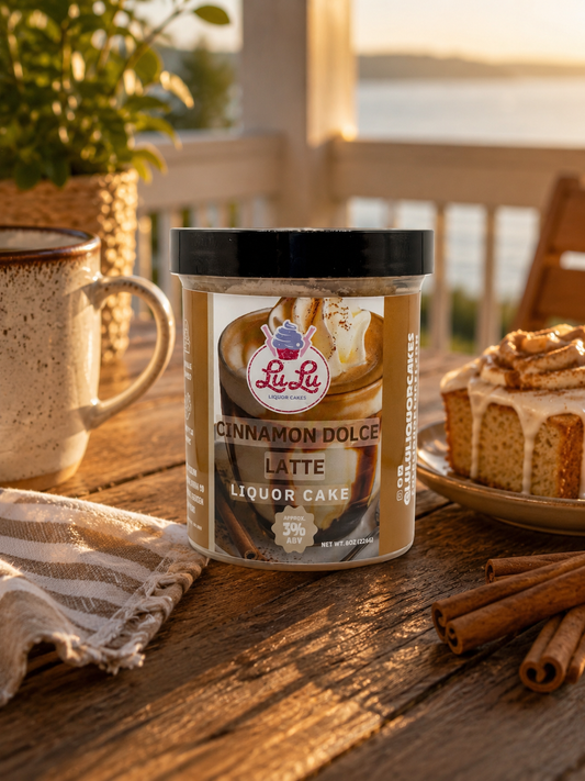 Cinnamon Dolce Latte Liquor Cake Jar