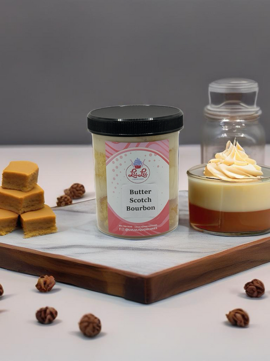 Butterscotch Bourbon Liquor Cake Jar