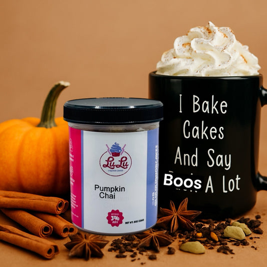 Pumpkin Chai Liquor Cake Jar