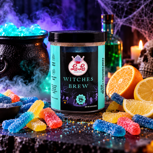 Witches Brew Liquor Cake Jar
