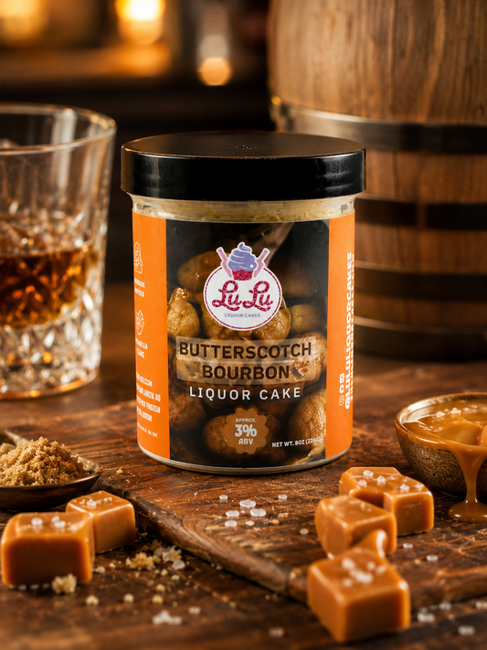 Butterscotch Bourbon Liquor Cake Jar