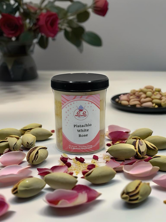 Pistachio White Rose Liquor Cake Jar