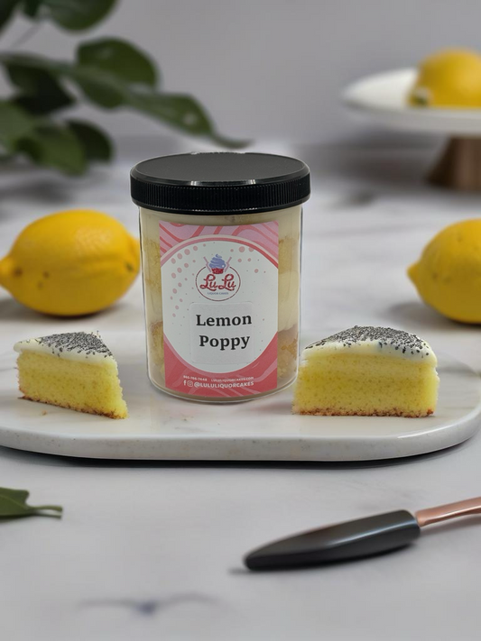 Lemon Poppy Liquor Cake Jar- PREORDER