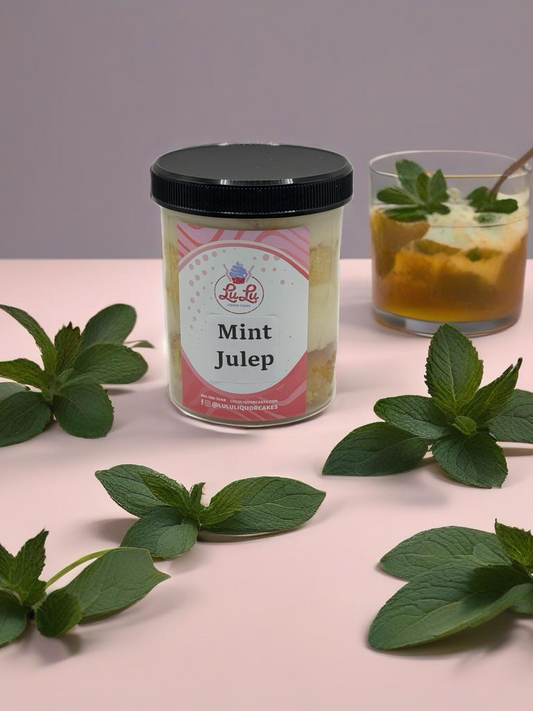 Mint Julep Liquor Cake Jar