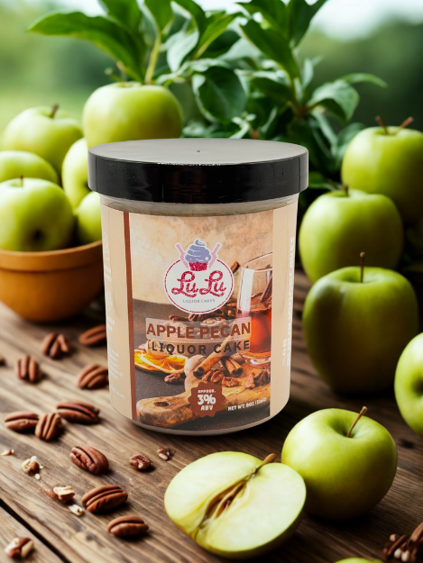 Apple Pecan Liquor Cake Jar
