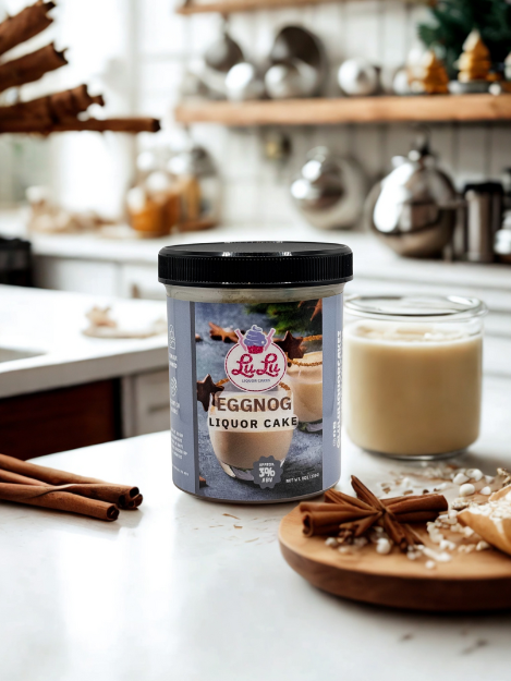 Eggnog Liquor Cake Jar