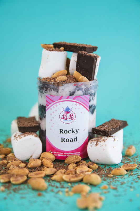 Rocky Road Liquor Cake Jar