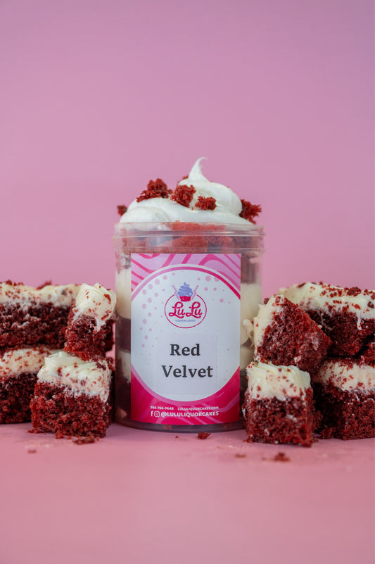 Red Velvet Liquor Cake Jar