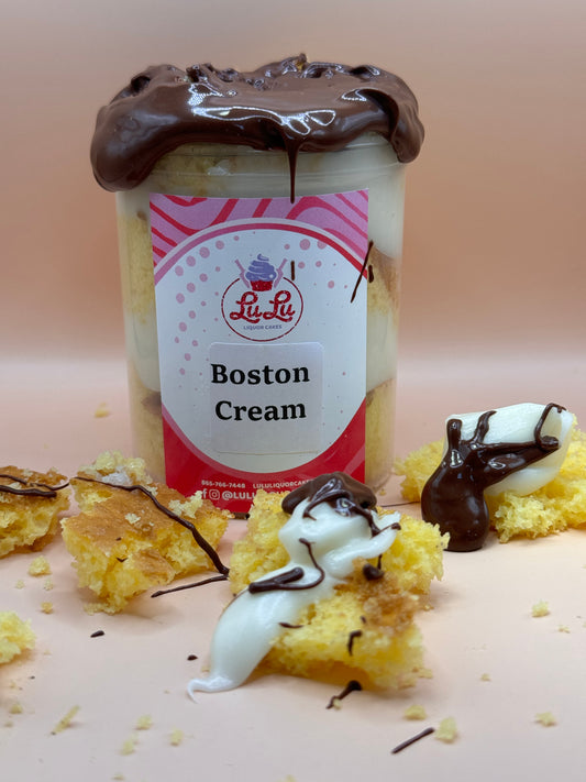 Boston Cream Liquor Cake Jar