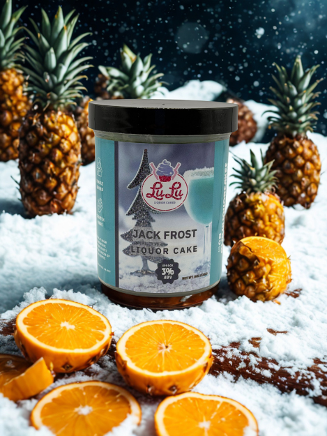 Jack Frost Liquor Cake Jar