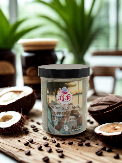 Mom's Island Coffee Liquor Cake Jar