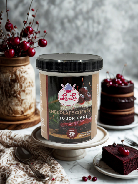Chocolate Cherry Liquor Cake Jar