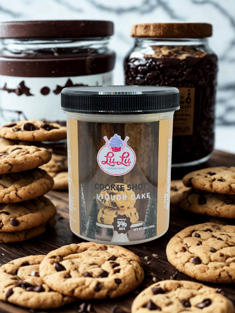 Cookie Shot Liquor Cake Jar